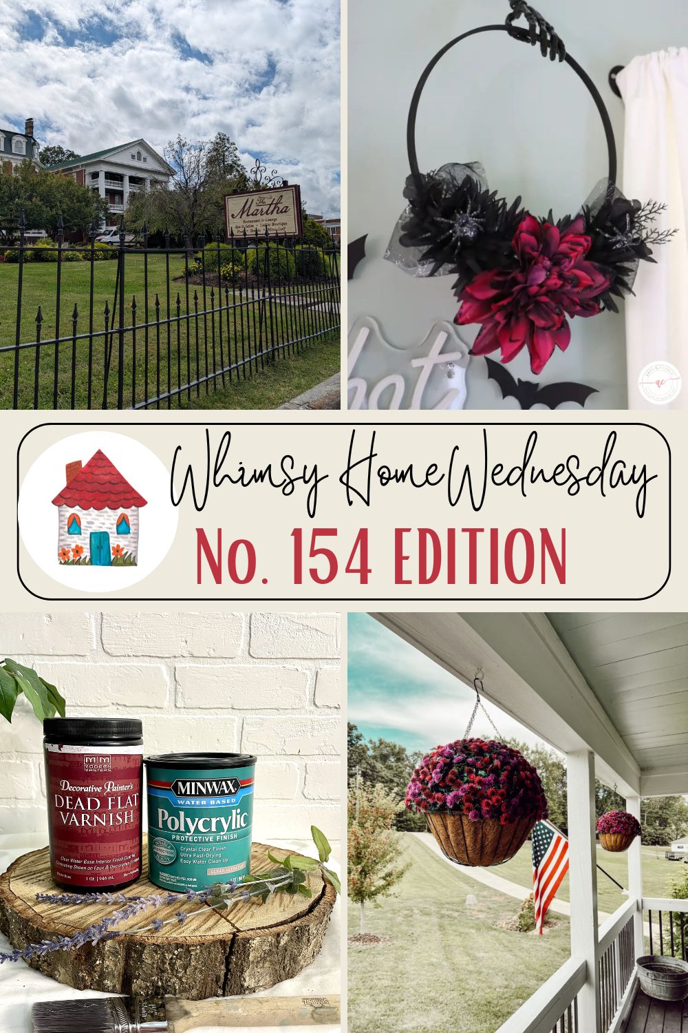 Join us on Whimsy Home Wednesday Blog Link Party No. 154 and see host projects, the features from the previous week and link up your posts!
