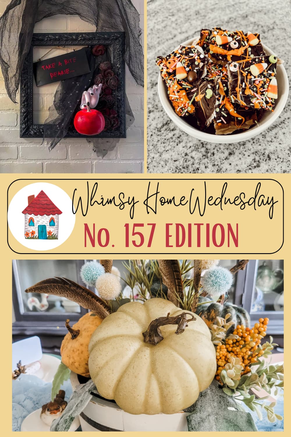 Join us on Whimsy Home Wednesday Blog Link Party No. 157 and see host projects, the features from the previous week and link up your posts!