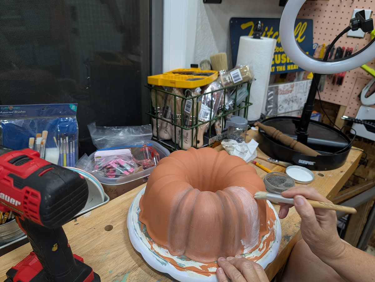 wax on bundt pan pumpkin