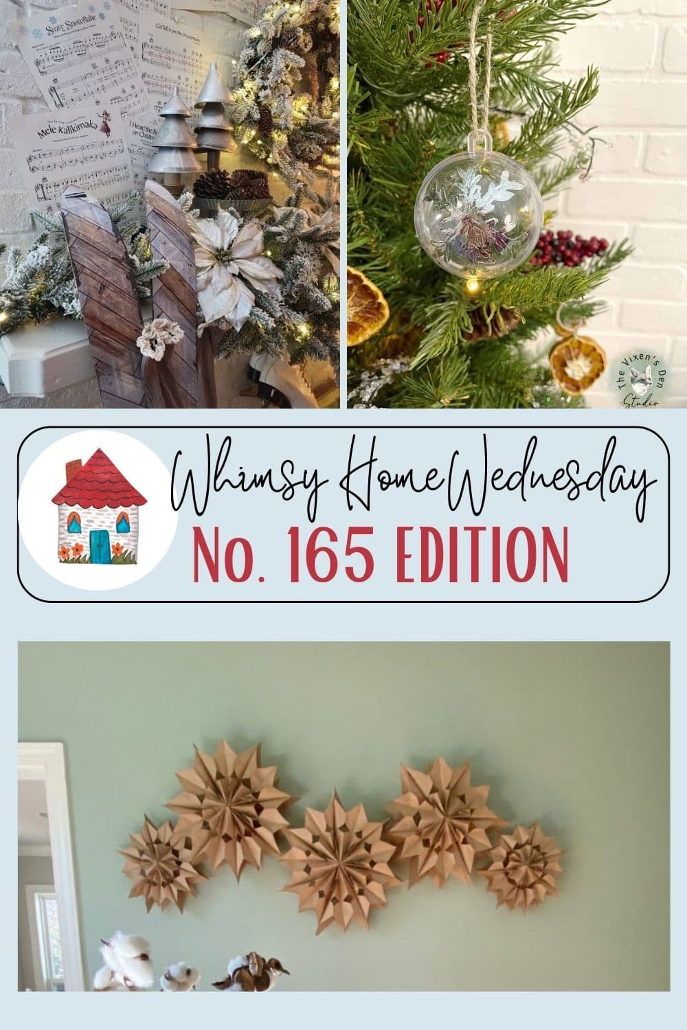 Join us on Whimsy Home Wednesday Blog Link Party No. 165 and see host projects, the features from the previous week and link up your posts!