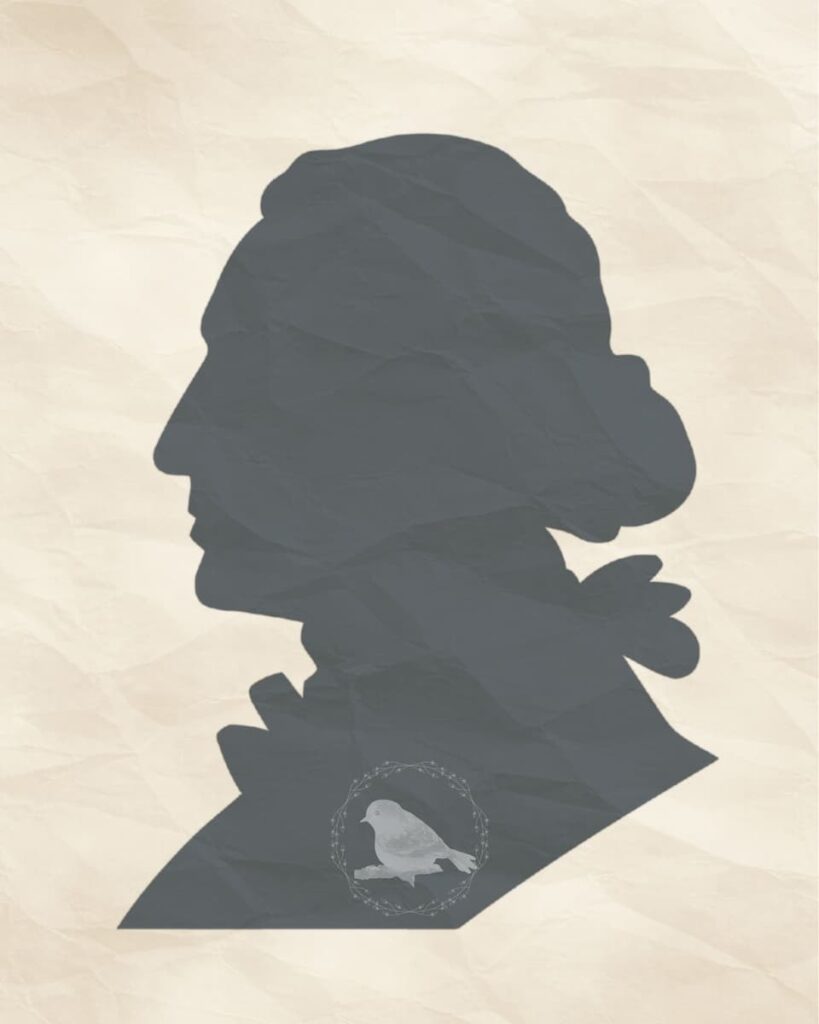 Vintage patriotic silhouette printable set featuring Abraham Lincoln, George Washington, and Betsy Ross