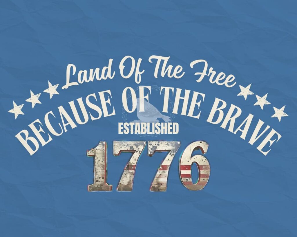 Americana word art printable set with patriotic farmhouse wall decor in red white and blue